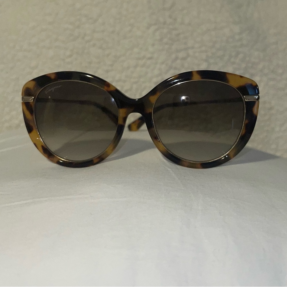 Ferragamo Tortoise Shell Sunglasses